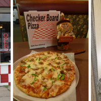 Checker Board Pizza